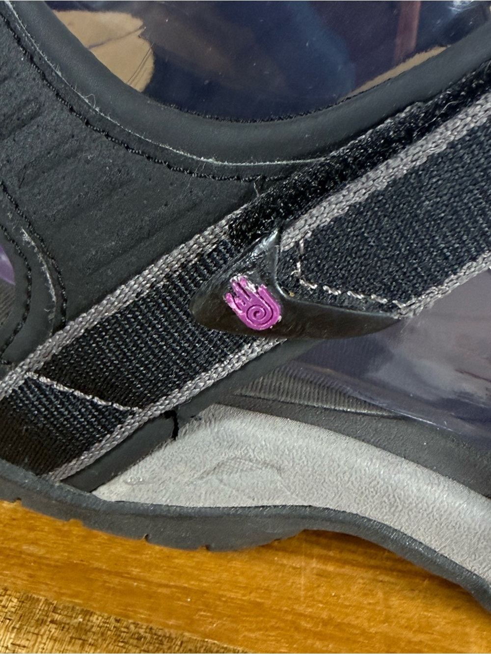 Teva Tirra Water Hiking Sandals Black/Purple Size 9 - Picture 3 of 13